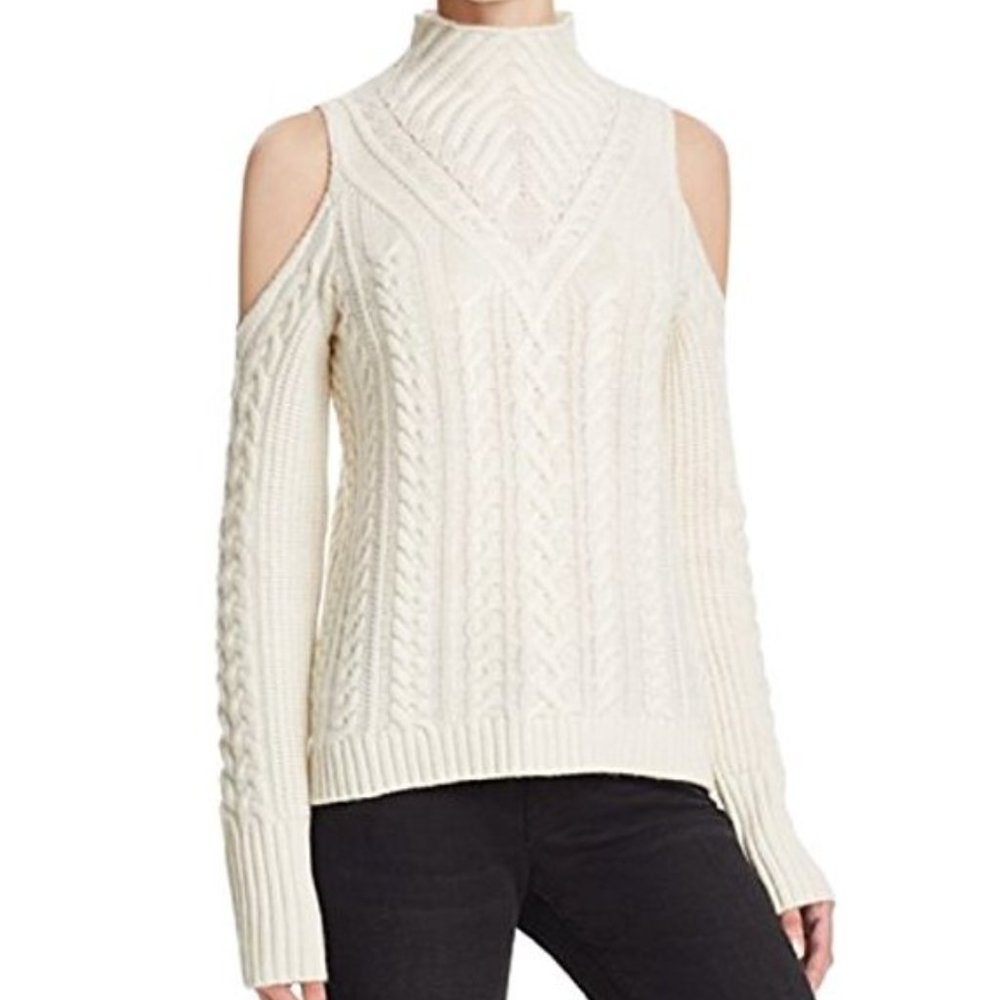 Cold-shoulder sweater by Marled